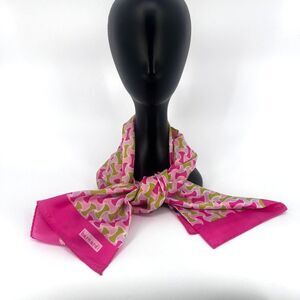 Bernardi‎ Fashion Scarf Wrap Retro Y2K Rectangular Satiny Accessory